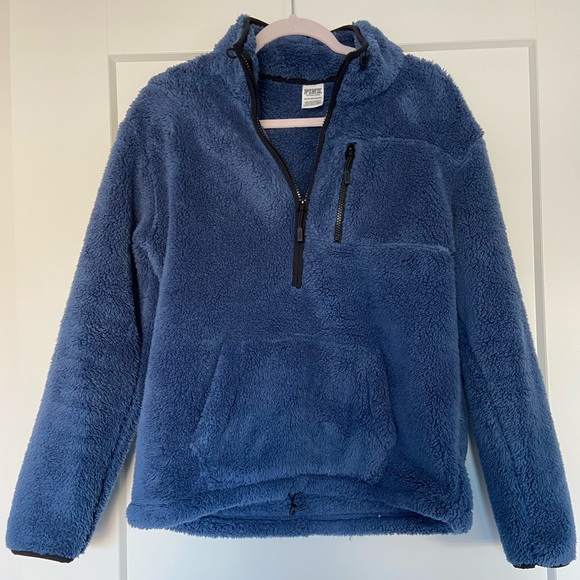PINK Sherpa Quarter Zip - Picture 5 of 7